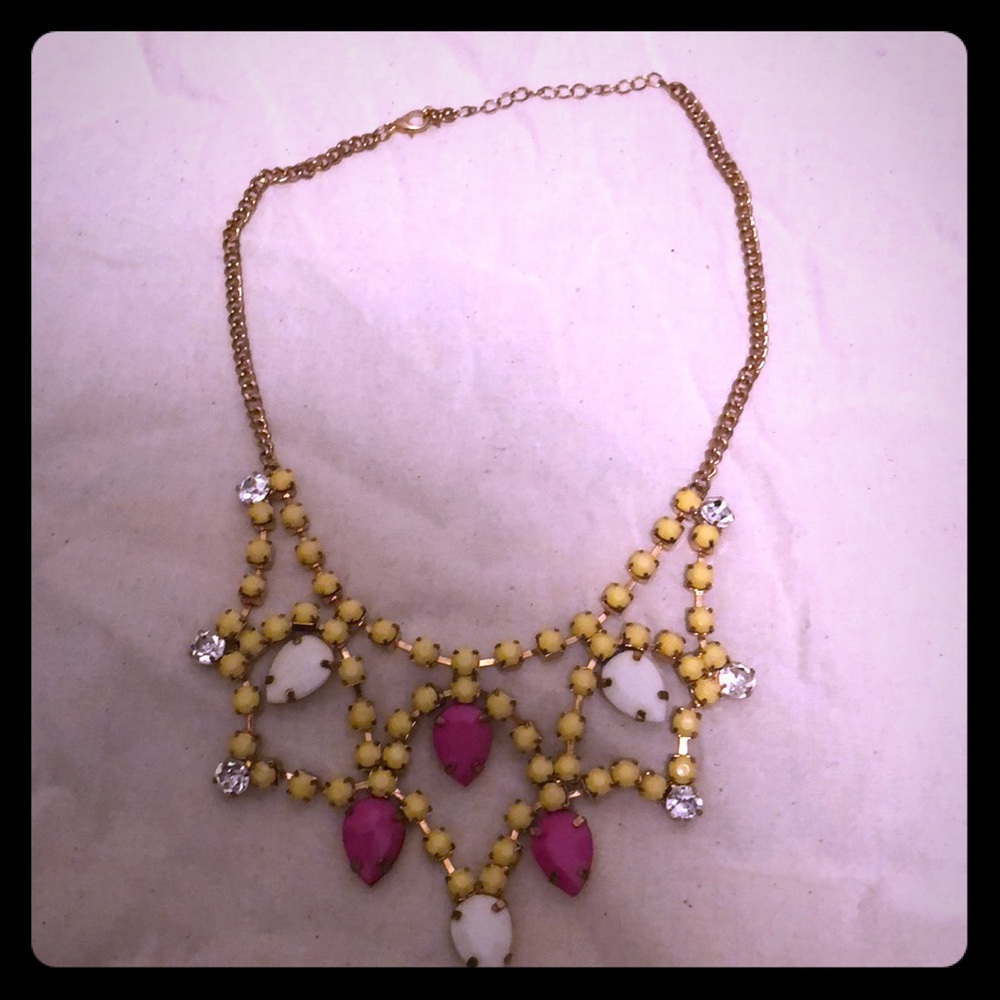 Colorful statement necklace
